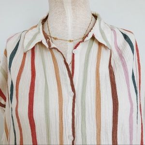 Madewell Gauze Central Tunic Shirt